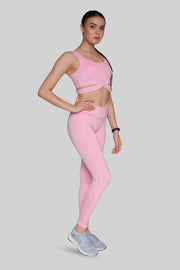 Iron Hyde Flamingo Lady’s Long Track Pants + Savannah Sports Bra (Pink) - Iron Hyde