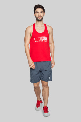 Iron Hyde Bison Men’s Sports Vest (Red) - Iron Hyde