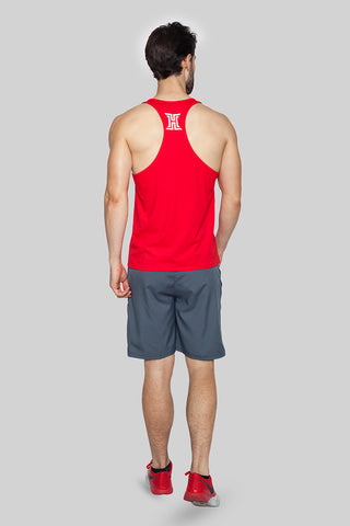 Iron Hyde Bison Men’s Sports Vest (Red) - Iron Hyde