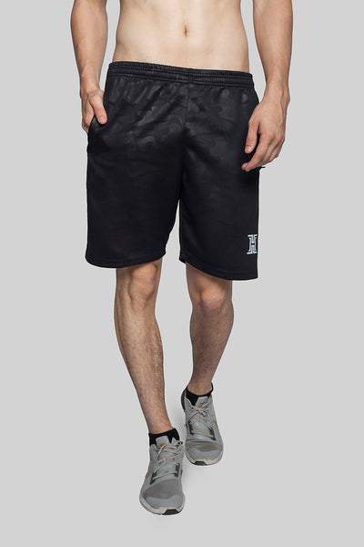 Iron Hyde Lupus Men’s Sports Shorts (Black) - Iron Hyde