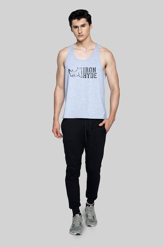 Iron Hyde Bison Men’s Sports Vest (Grey) - Iron Hyde