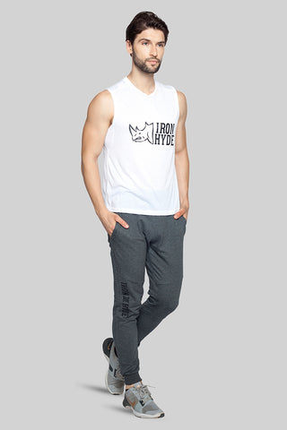 Iron Hyde Tigris Men’s Sports Vest (White) - Iron Hyde