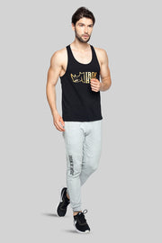 Iron Hyde Bison Men’s Sports Vest (Black) - Iron Hyde